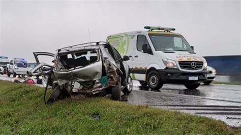 Drama en la Ruta 9: un muerto y tres heridos graves tras un accidente e.